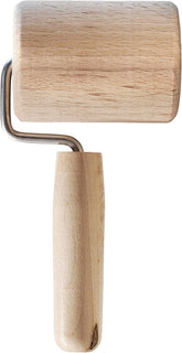 Chinchilla® Backblechroller/Teigroller zylindrisch aus Buchenholz | Der stabile Helper für die Küche | Fremstillet i Tyskland | Nachhaltige Qualität aus Deutschland | 18 x 5 cm