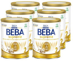 BEBA SUPREME 2 Tilskudsmælk efter 6 måneder, kun laktose, palmeoliefri, 6 stk. (6 x 800 g) Naty Shop