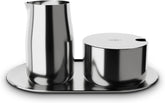 SET LAPTE ȘI ZAHĂR alfi, set lapte și zahăr din oțel inoxidabil lucios, de înaltă calitate, design elegant, lavabil în mașina de spălat vase, durabil