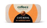 CoffeeB Kaffee Espresso Forte - Coffee Balls für CoffeeB Kaffeemaschinen, Arabica Robusta Mischung - das Kapselsystem ohne Kapsel (x18)