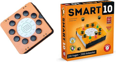 Piatnik 7167 - Smart 10 | Jocul de societate revoluționar de tipul „știu-tot” | Pentru pasionații de quiz | Cine este regele quiz-urilor? | Vârste 12+ | Întrebări de cunoștințe de la A la Z | Pentru acasă și în deplasare