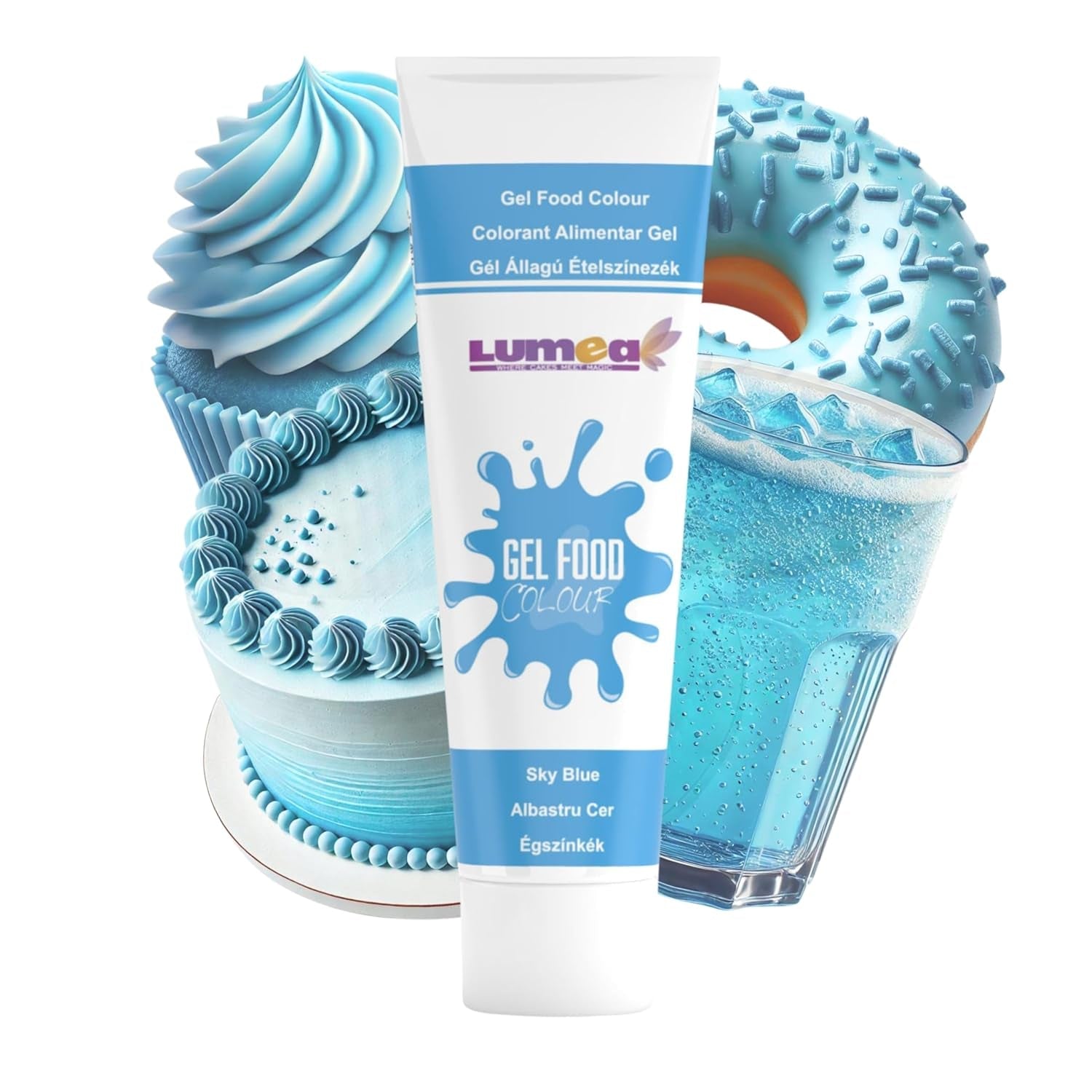 Dekozauber24 Colorant alimentar roșu, gel, 30g, vegan, fără zahăr, foarte concentrat, colorant alimentar roșu pentru fondant, cremă de unt, băuturi și multe altele