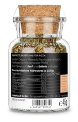 Ankerkraut Pizza, til original italiensk smag, som fra Steinofen, også til Pasta, Tomat-Mozzarella og mange andre retter, 45 g i korkglas