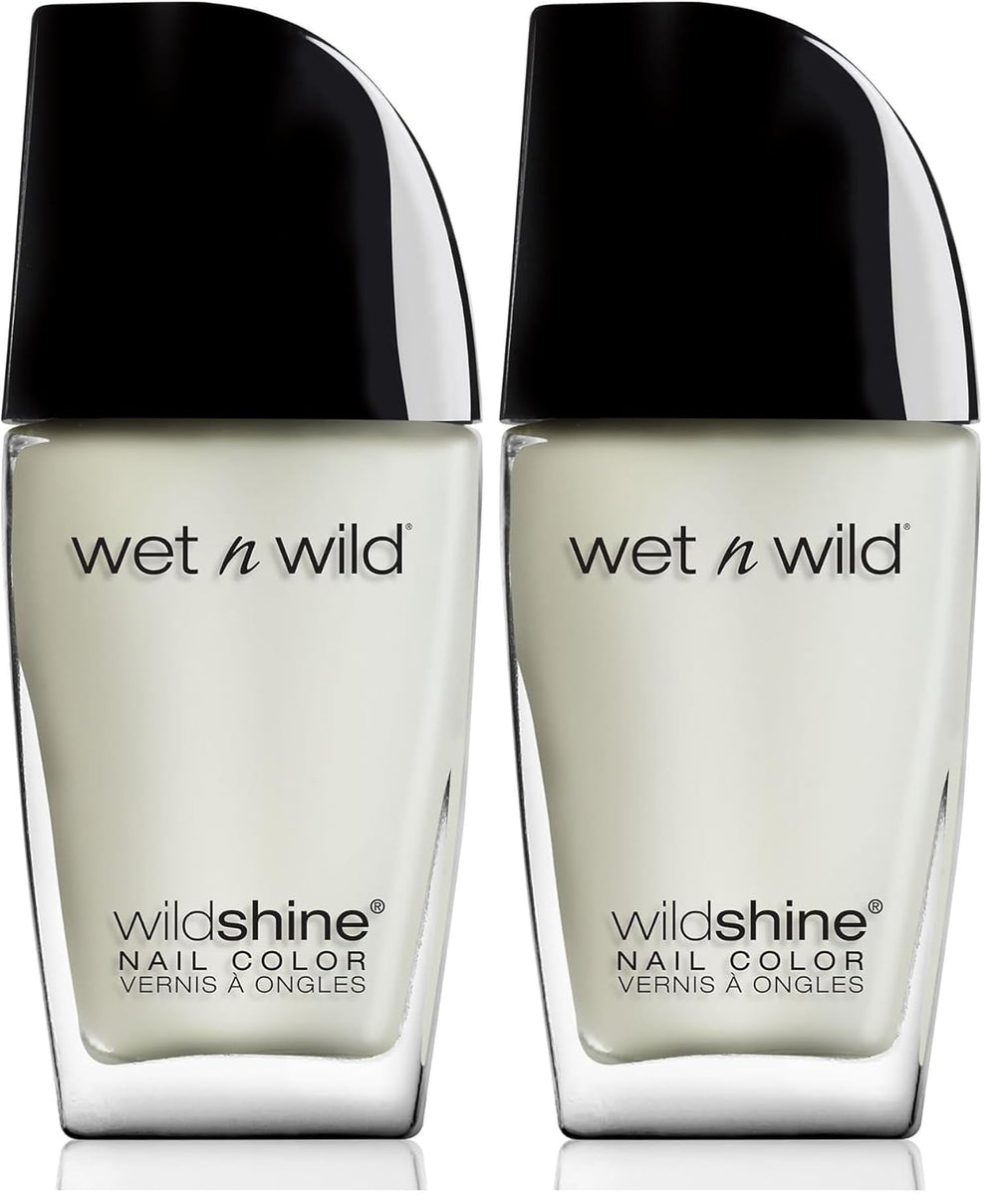 Wet n Wild Wild Shine neglelak, formaldehyd, toluen, phthalatfri, langtidsholdbar hurtigtørrende formel, mat topcoat (2 pakke)
