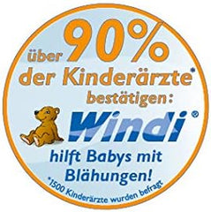 Fridababy Windi Gas Relief pentru bebeluși de la 0 luni, 10 bucăți, catetere de unică folosință, ameliorare naturală a gazelor, 20437