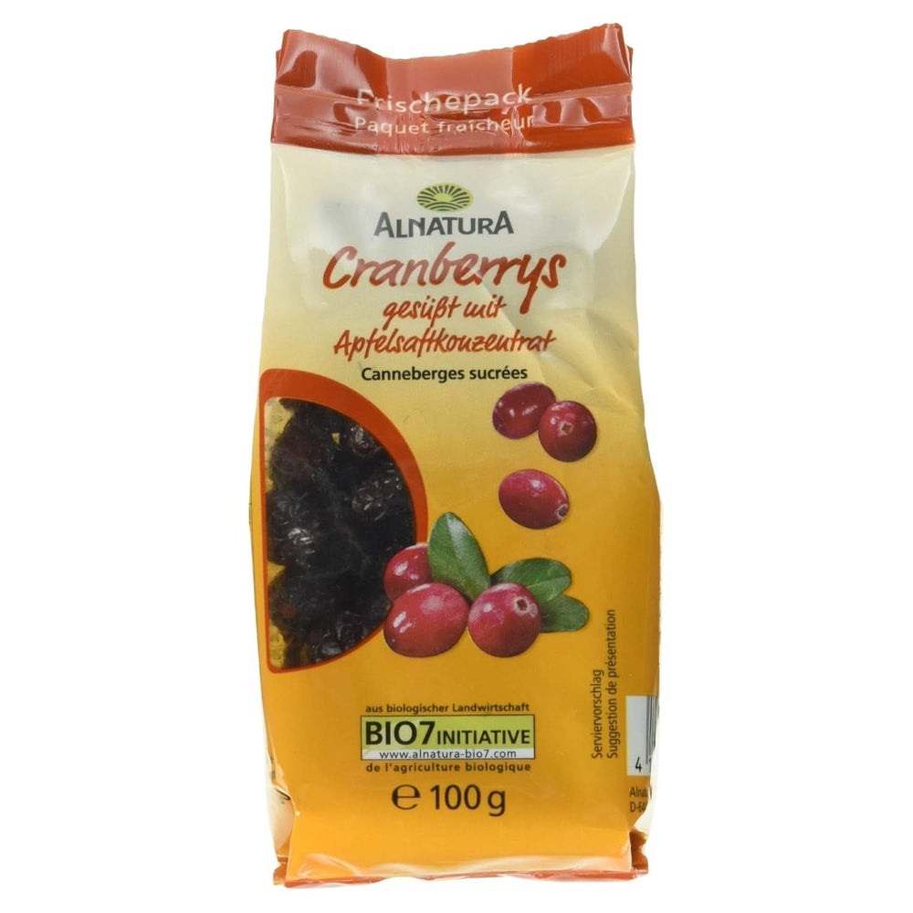 Økologiske tranebær, 100 gram Naty Shop dehydrerede produkter