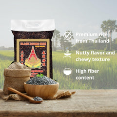 ROYAL THAI RICE - Langkornet sorte ris (riskorn) - 1 x 1 kg
