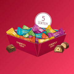 Merci Together - 1 x 175g - Fyldte chokolader i fem varianter med fin mælkechokolade - Chokoladepraliner til at dele og give som gaver