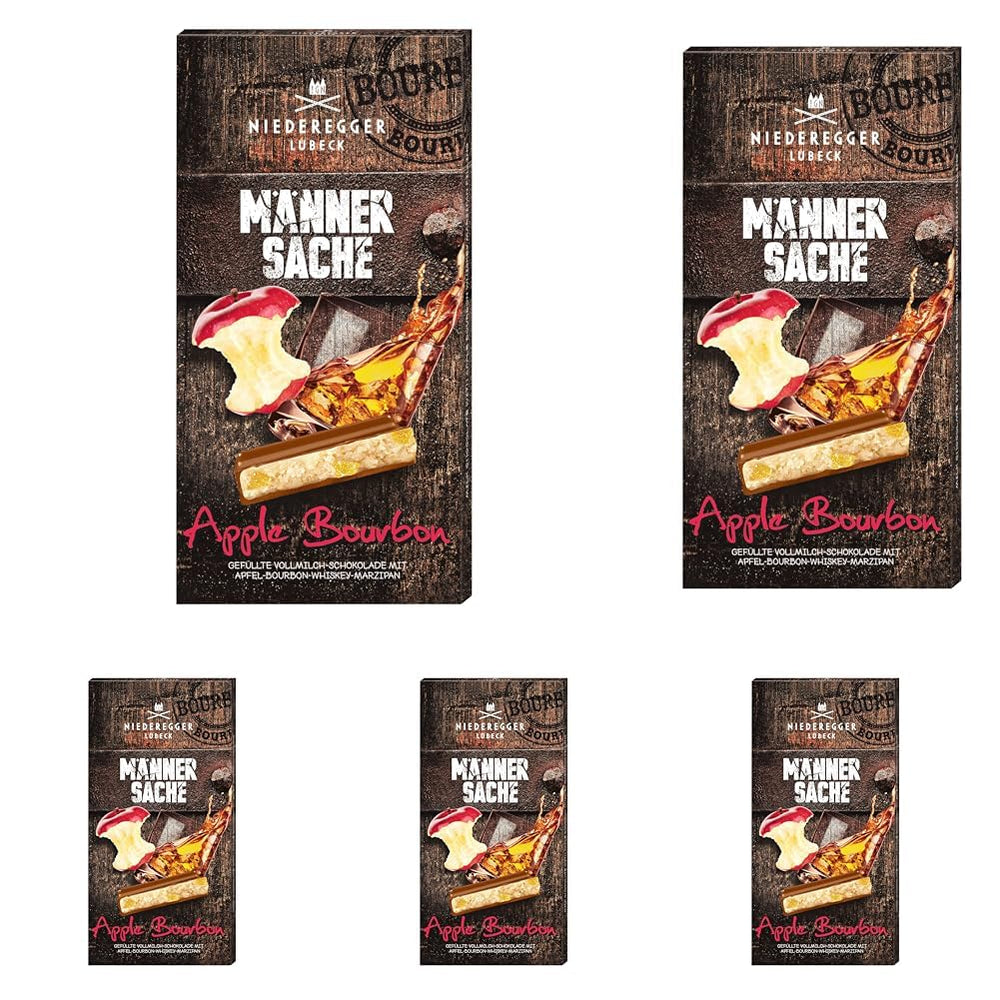 Marz. Tafel Schokolade Apple Bourbon (1 x 110 g) (pakke med 5)