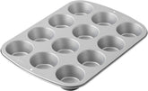 Wilton 03-3118 Cupcake- /Muffin-bagform, Opskrift højre, Antiskaft, 12 Vertiefungen, Grau Forme og bageplader Naty Shop