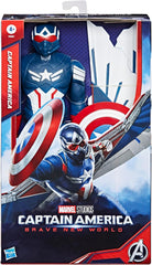Marvel Studios Captain America Brave New World, Captain America Deluxe actionfigur, 30 cm actionfigurer Naty Shop