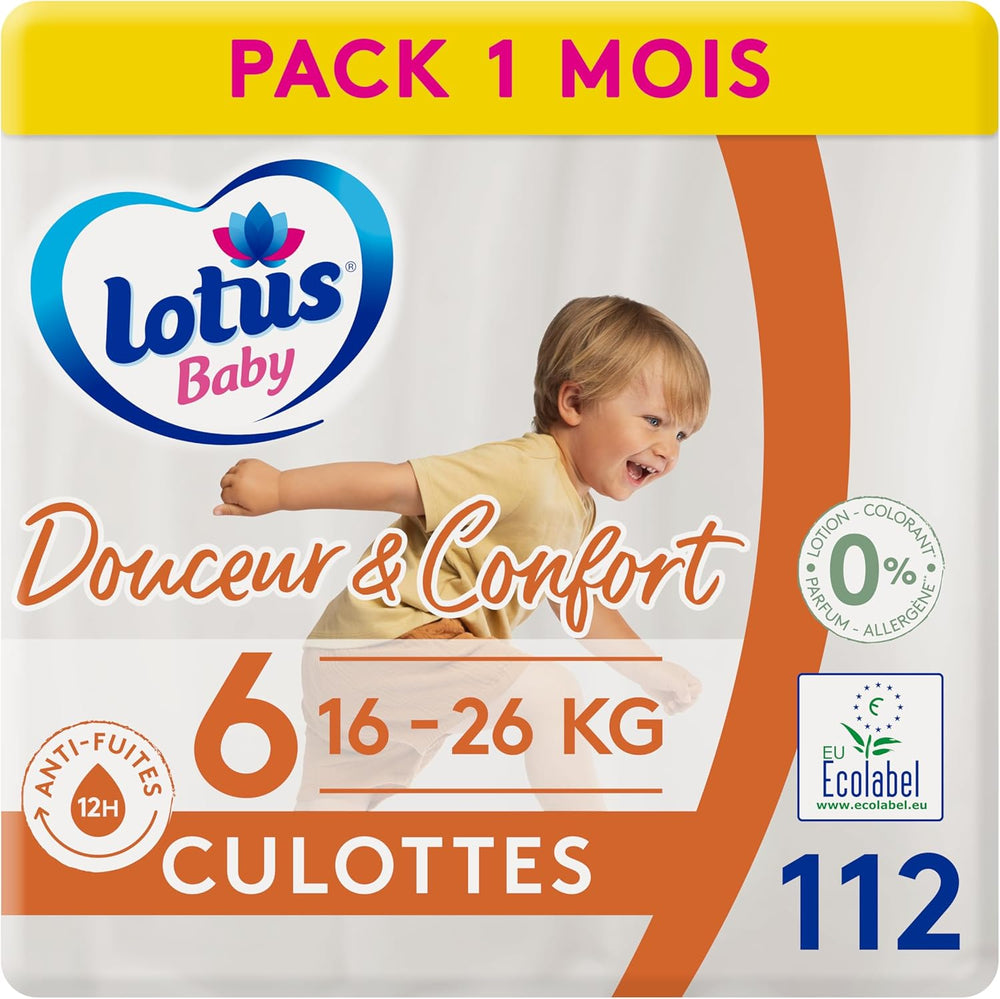 Douceur Naturelle - Trusser, str. 6 (16-26 kg) 1 måneds pakke - 112 trusser