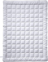 Plapumă Billerbeck Vanessa Superlight - plapumă de vară - 155 X 220 Cm - plapumă de bumbac, plapumă răcoritoare, plapumă ușoară de vară - 100 % bumbac, alb Plapumi si pilote Naty Shop 155X220 Cm Lumina verii