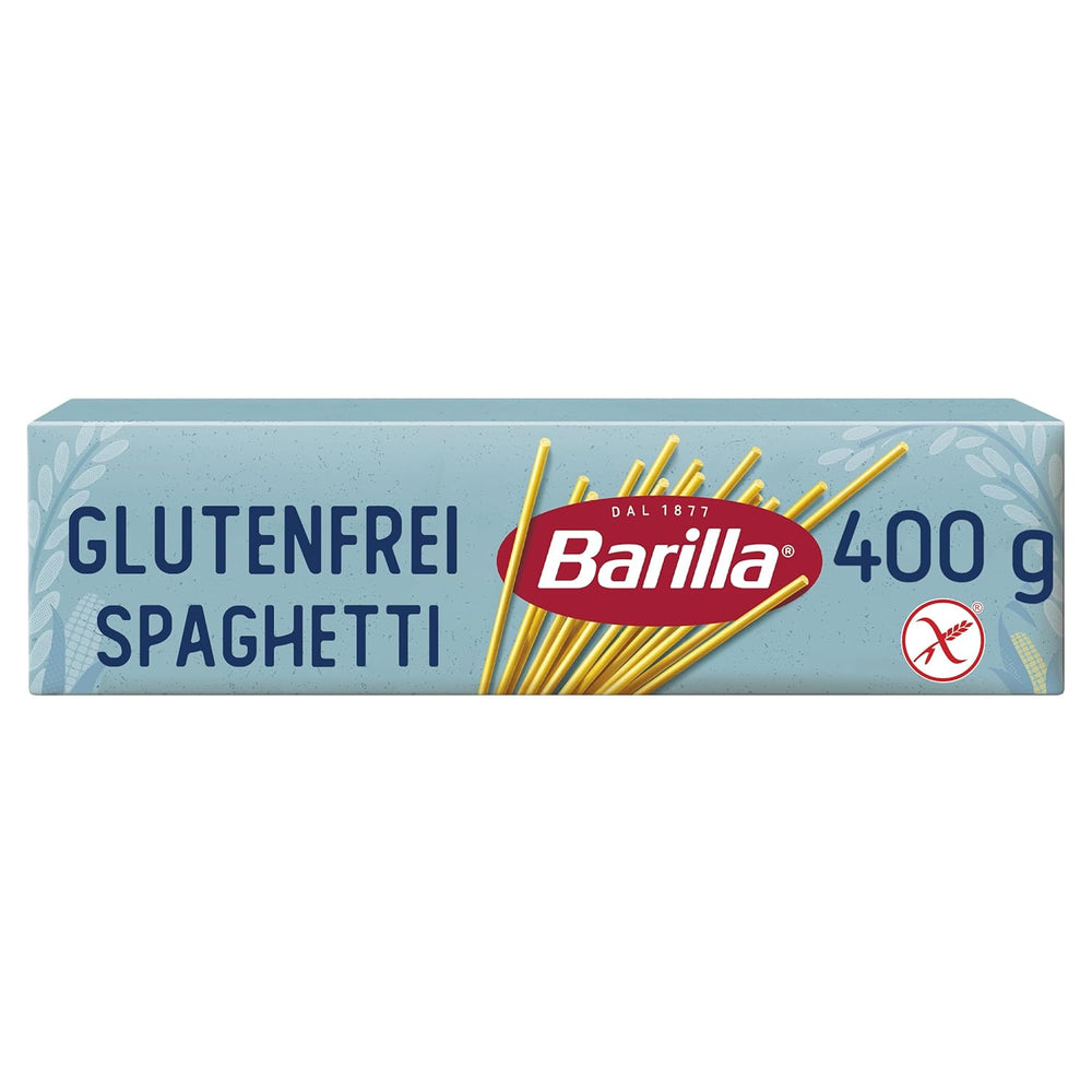 Glutenfri Barilla spaghetti nr. 5, lækre majs- og risretter – perfekt til personer med cøliaki eller glutenintolerance 400g
