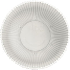 Ghiveci elho Vibes Fold Coupe 14 - Ghiveci de flori de interior - Plastic 100% reciclat - Ø 13,9 x H 21,0 cm - Alb/Alb mătăsos