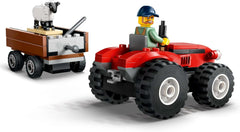 LEGO City traktor med trailer - Gårdlegetøj med traktor og dyrefigurer - Montessori legesæt til drenge og piger fra 4 år - gave med 2 minifigurer 60461 Byggesæt Besuche den LEGO-Store