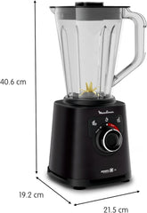 Perfect Mix+ LM88A8 Standmixer, 1200 W, Schnelle Ergebnisse, 1,5 L Fassungsvermögen, 3 Programme: Smoothie-Mixer, Eiszerkleinerer, Autoclean, Tritan-Krug, Inklusive Paddel, Schwarz Mama si Copilul Naty Shop