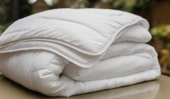 Percale Bomuldsdyne 240 X 220 cm Høj kvalitet 100% Percale Bomuld Blød og behagelig Holdbar Fin finish Lavet i Frankrig Hvide dyner og dyner Naty Shop