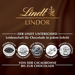 Ciocolată Lindt | Asortiment LINDOR | 1371g | 110 trufe în ciocolată fină cu umplutură care se topește în gură | Cadou de ciocolată de împărțit