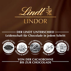 Bile de ciocolată albă Lindor | 400g | Aprox. 30 de bile de ciocolată albă cu umplutură care se topește în gură | Cadou de ciocolată | Cadou de ciocolată (pachet de 2)