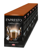 ESPRESTO Cappuccino, kompatibel mit K-fee & ALDI EXPRESSI*, RFA zertifiziert, 48 Kaffee-Kapseln & 48 Milch-Kapseln