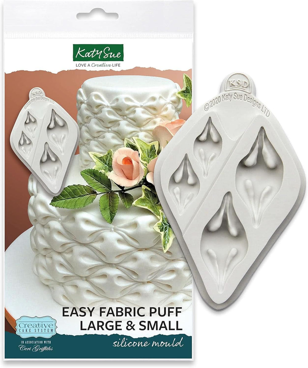 Katy Sue, formstøbt silikonetekstur, puff/skyer-dekor, 2 størrelser køkken Katy Sue