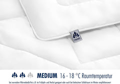 Irisette Noblesse dyne til alle årstider - Made in Germany - Betræk med betræk af rent bomuld, 135 X 200 Cm, Ã-ko-Tex certificerede Dyner og dyner Naty Shop