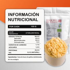 Serman Nutricion Bio Æggeblommepulver - Glutenfri Laktosefri