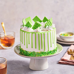 Funcakes Choco Drip Spring Green (Grün): Köstlicher Geschmack, Einfach Zu Verwenden, Perfekt Für Tropfkuchen, Drip Geschmack Nach Schokolade. Wiederverschließbare Packung 180 G. Amestec pentru copt si gatit Naty Shop