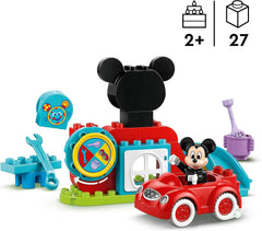 LEGO DUPLO - Disney Mickey's Clubhouse și mașină - jucărie educativă pentru preșcolari - set de construcție cu 2 minifigurine, inclusiv Mickey Mouse și Computer Toodles - idee de cadou pentru băieți și fete de la 2 ani 10454 Seturi de constructie Besuche den LEGO-Store