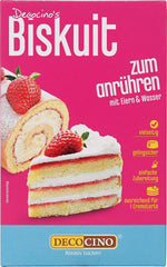 DECOCINO Biscuit Backmischung (250 G) – Einfache Zubereitung – Gelingsicher – Zum Backen Von Luftigen Biskuitböden, Creme-Torten, Biskuitrollen Uvm. Naty Shop Standard titel
