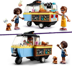 LEGO Friends Rolling Café Lille bagelegetøj til børn, gave til piger og drenge 6 år, pædagogisk legetøj med Aliya, Jules og hunden Aira 42606 Byggesæt Beuche den LEGO-Store