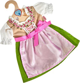 Heless 2113 - Kleid für Puppen, Dirndl Heidi, Größe 35 - 45 cm