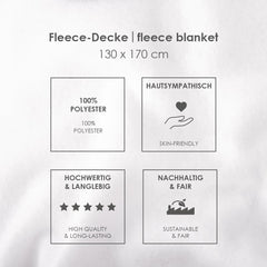 Hyrde onsdag fleece tæppe, ca. 130X170 Cm, 100% polyester, sort Senge og tæpper Besuche den Herding-Store