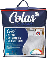 COLAS NORMAND quilt, antimide og antibakteriel, let, 260 X 240 cm, langtidsholdbar effekt, perfekt hygiejne, mikrofiber, blød og behagelig, vaskbar, hvid 53130250 Naty Shop Dyner og dyner Hvid 260X240 Cm