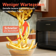 Cosori Turboblaze Hot Air Fryer Airfryer, 9-i-1, 6 liter, lydløs Hvidevarer Naty Shop