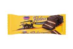 KuchenMeister Relax Kakaokagebar 32g | Chokolade svampekage | Delikat fyld med kakaocreme | Mørk Chokolade Crunchy | Perfekt snack mellem måltiderne | 1 x bar 32g