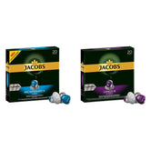 Jacobs Kaffeekapseln Lungo Decaffeinato- Intensität 6, 10er Pack, 10 x 20 Getränke & Kaffeekapseln Lungo Intenso, Intensität 8 von 12, 200 Nespresso®* kompatible Kapseln, 10 x 20 Getränke