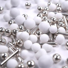 Streusel Hero Chokolade Mix Sølv Hvid Drys, 40 gram Naty Shop