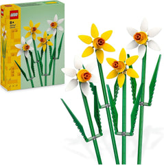 Påskeliljer LEGO Botanicals - Påskegaver til piger og drenge - Kunstige blomster til børn - Blomsterbuket som dekoration til værelse eller kontor - Gave til kvinder - 40747 Byggesæt Besuche den LEGO-Store Single