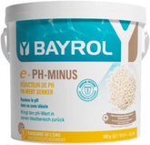 BAYROL e-pH-Minus granulat 6 kg - reducerer hurtigt og effektivt for høje pH-niveauer i pools - nem dosering direkte i vandet - inkluderer doseringsbæger - pH-reducer - pH-justering til pools
