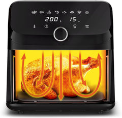 Tefal Easy Fry Mega Hot Air Fryer, 7,5 liters kapacitet, op til 8 personer, EY8558E0 Appliances Naty Shop