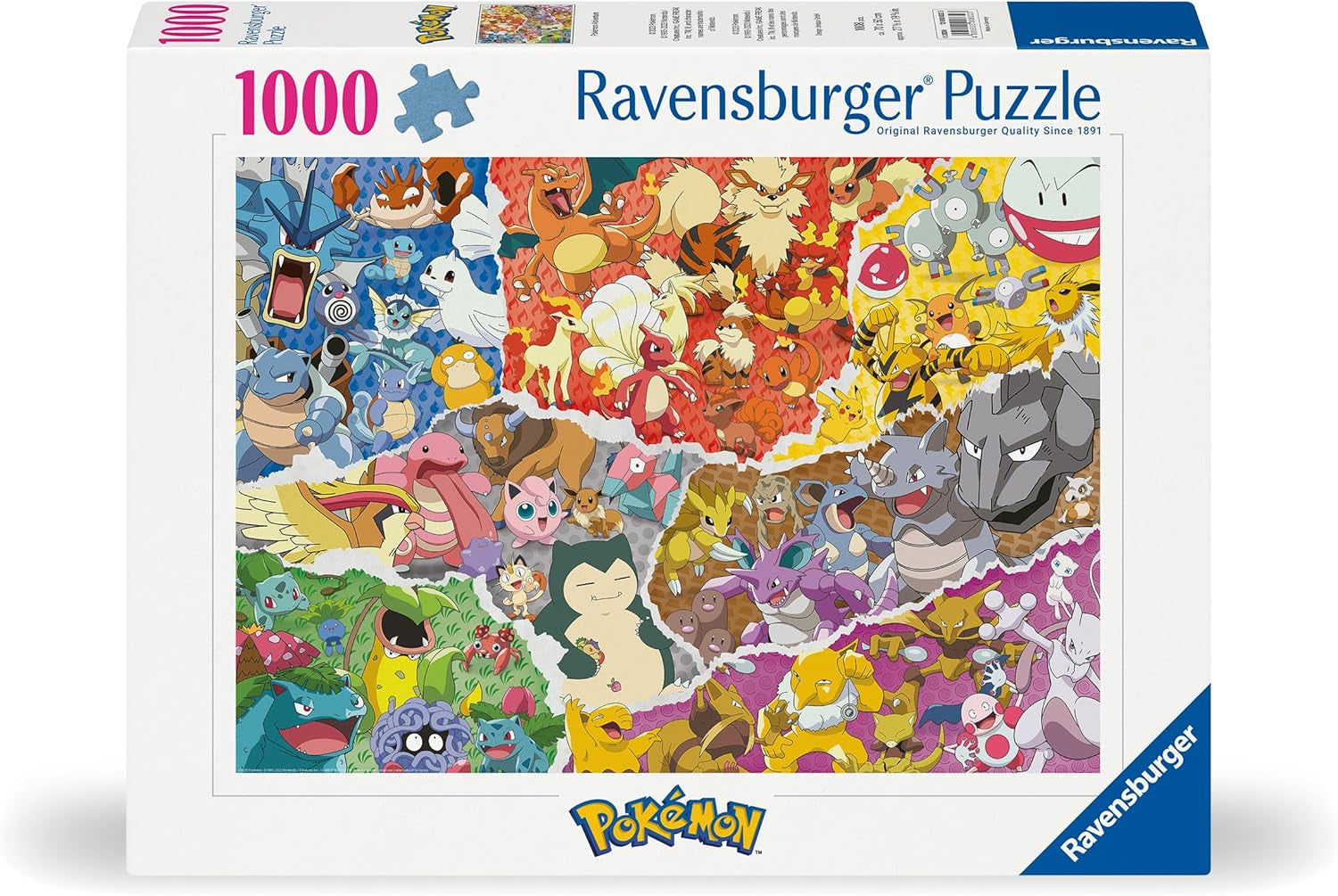 Ravensburger Puzzle 12000832 - Pokémon Adventure - puzzle jigsaw Pokémon de 1000 de piese pentru adulți și copii de peste 14 ani Puzzle Naty Shop