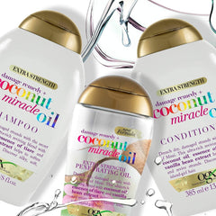 OGX Coconut Miracle Oil Conditioner, Fugtgivende balsam til hårpleje med kokosolie, 385 ml OGX Hair Care
