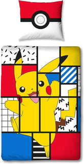 Sengetøj til teenagere og børn, Pikachu, 100 % bomuld Sengetøj - børn Naty Shop Standardtitel