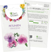 Petuniafrø: Premium petuniafrø til omkring 400 petuniaplanter – Smukke petuniafrø til altan- og haveplanter – Blomsterfrø – Slyngpetuniafrø – OwnGrown balkonblomster