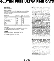 Finmalet havregryn, løs, naturlig skotsk havregryn, glutenfri, 2,5 kg, emballage kan variere