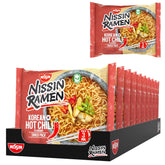 Nissin Ramen - koreansk krydret chili 10-pak asiatisk stil instant nudler baseret på en koreansk opskrift Hurtig og nem at tilberede asiatisk mad (10 x 65,2 g)