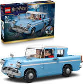 LEGO Harry Potter Fliegender Ford Anglia - Auto Set für mit 3 Figuren zum Spielen und Ausstellen - 3D Modellbau für Männer - Geschenk zum Vatertag - 76470