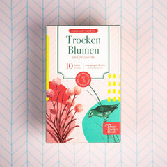 Tørrede blomster - 10 sorter af gratis bestøvede blomster - evigt og smukke - frøsæt til begyndere, som en lille gave eller til personlig brug